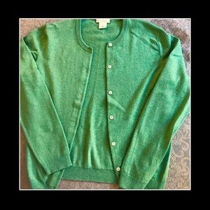 Neiman Marcus Fern Green Cardigan